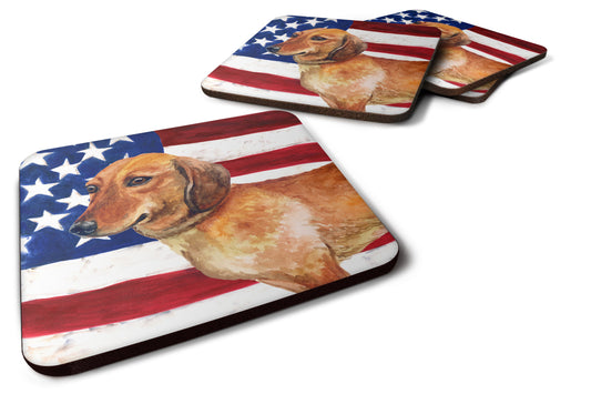 Dachshund Patriotic Foam Coaster  BB9652FC