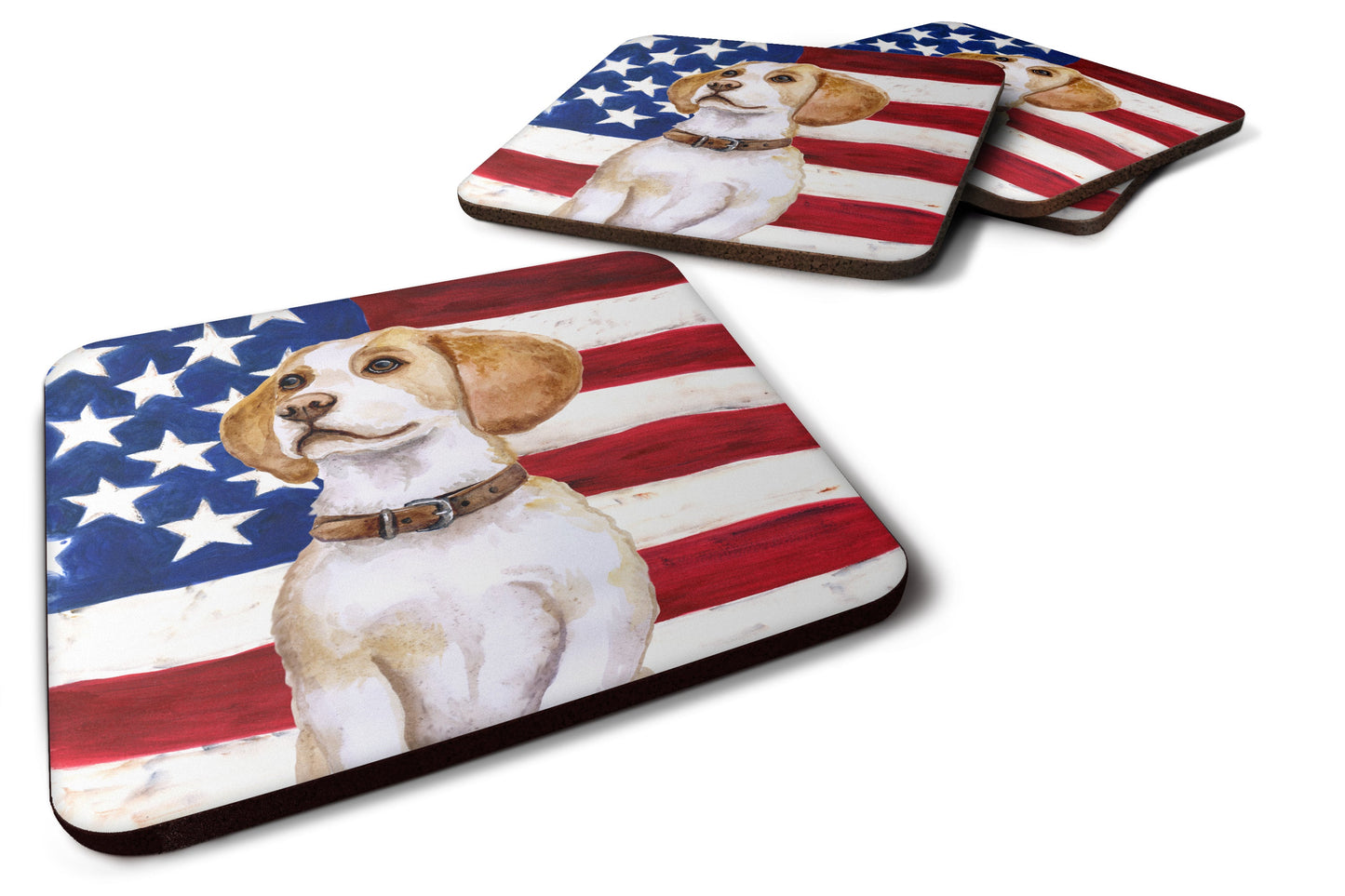 Beagle Patriotic Foam Coaster  BB9686FC