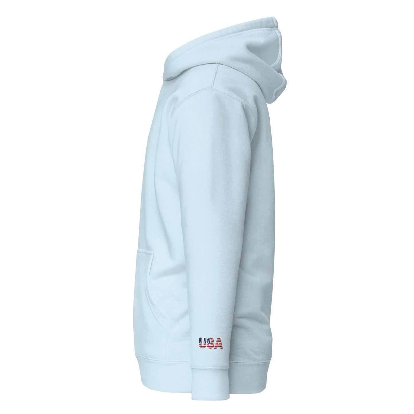 The most comfortable embroidered Hoodie you have ever seen - runs small so size up - 'Merica Merch